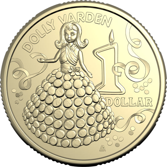 Reverse of the 2025 Dolly Varden $1 uncirculated coin