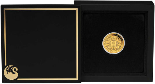 Queen Elizabeth II 100th Anniversary 2026 quarter-ounce gold proof coin in case
