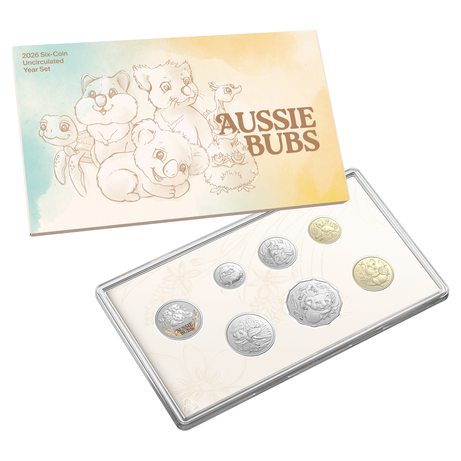 2026 Aussie Bubs six-coin uncirculated baby year set