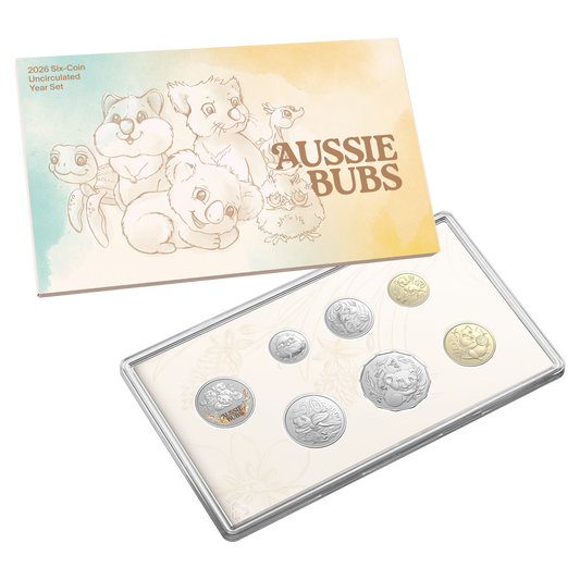 2026 Aussie Bubs six-coin uncirculated baby year set