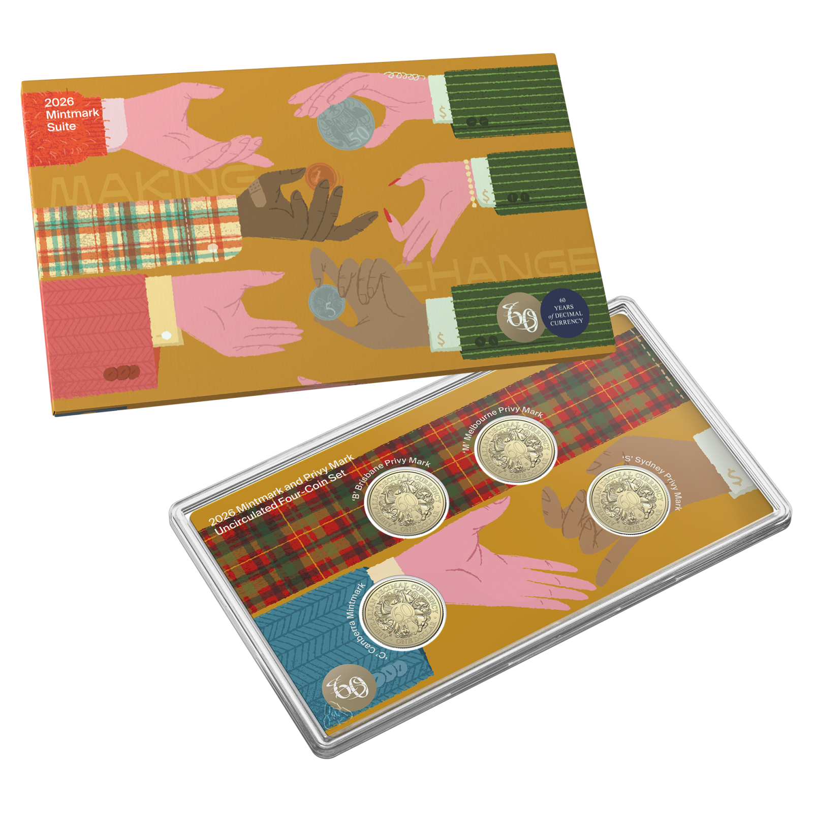 2026 four-coin mintmark and privy mark uncirculated set